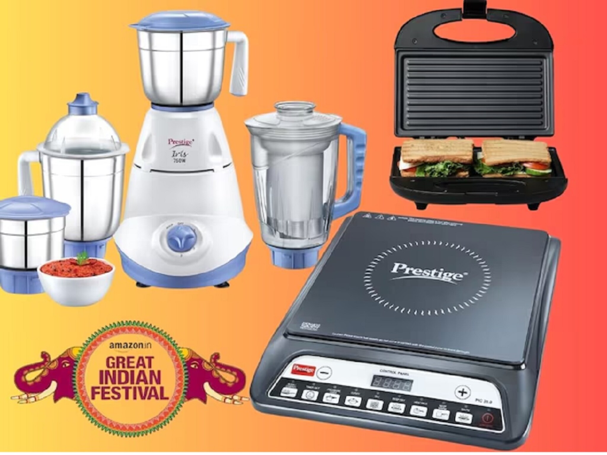 अर्ध्या किंमतीत मिळताय मिक्सर, इंडक्शन स्टोव्ह! Amazon ग्रेट इंडियन फेस्टिव्ह सेलचा घ्या फायदा