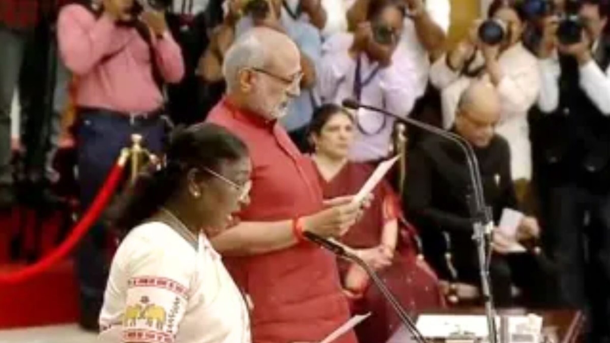 Vice President CP Radhakrishnan : राधाकृष्णन यांनी घेतली उपराष्ट्रपति‍पदाची शपथ, PM मोदींसह धनगडांसह कोण उपस्थित?