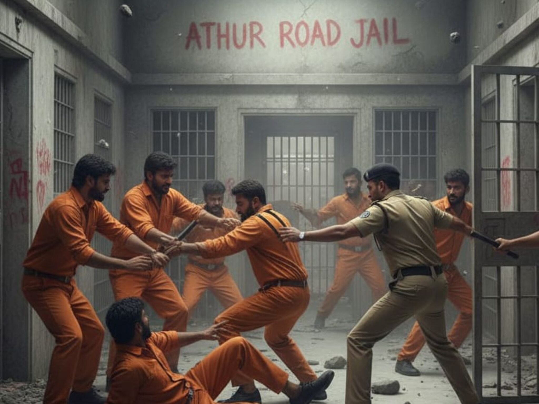 Mumbai News : ऑर्थर रोड जेलमध्ये कैद्यांमध्ये जोरदार राडा, भांडण सोडवण्यासाठी गेलेल्या जेल अधिकाऱ्यावरही हल्ला