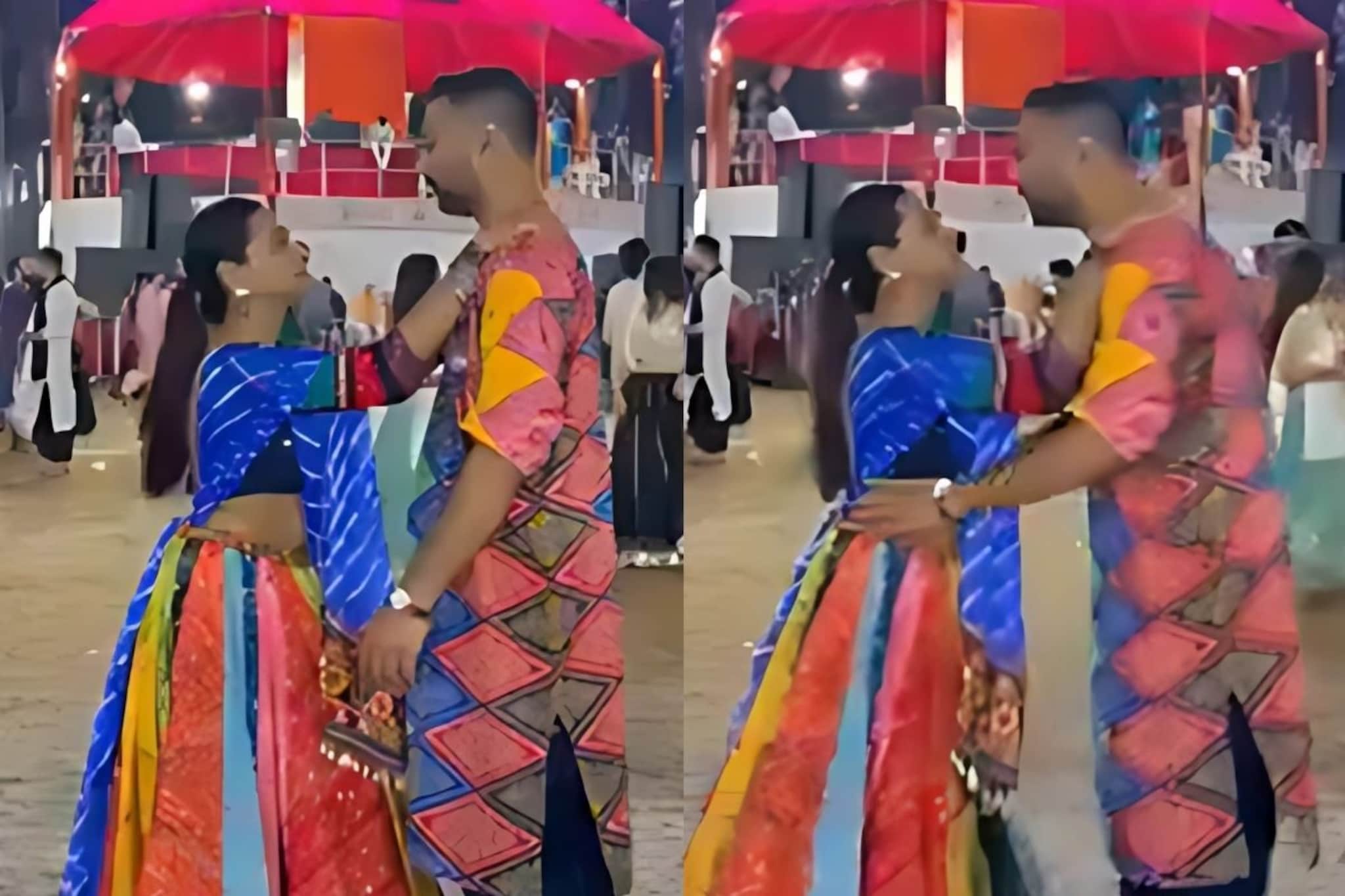 KISS आणि लिफ्ट! कपलचा गरबा पाहून सगळे हादरले, प्रकरण पोलिसात, सोडावा लागला देश