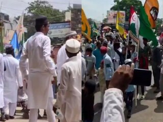 ईदच्या मिरवणुकीत औरंगजेबाच्या नावाने घोषणा  ईदच्या मिरवणुकीत औरंगजेबाच्या नावाने घोषणा