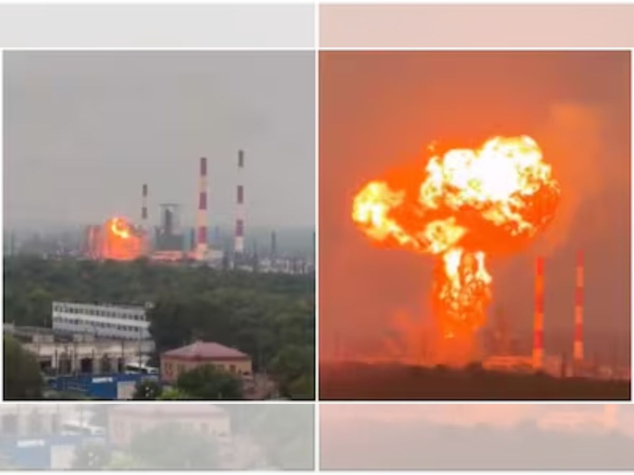 युक्रेनने सुरक्षा भेदली, रशियात ‘फायर शो’; एकाच वेळी 361 ठिकाणी हल्ले; सर्वात मोठ्या तेल रिफायनरी पेटवली