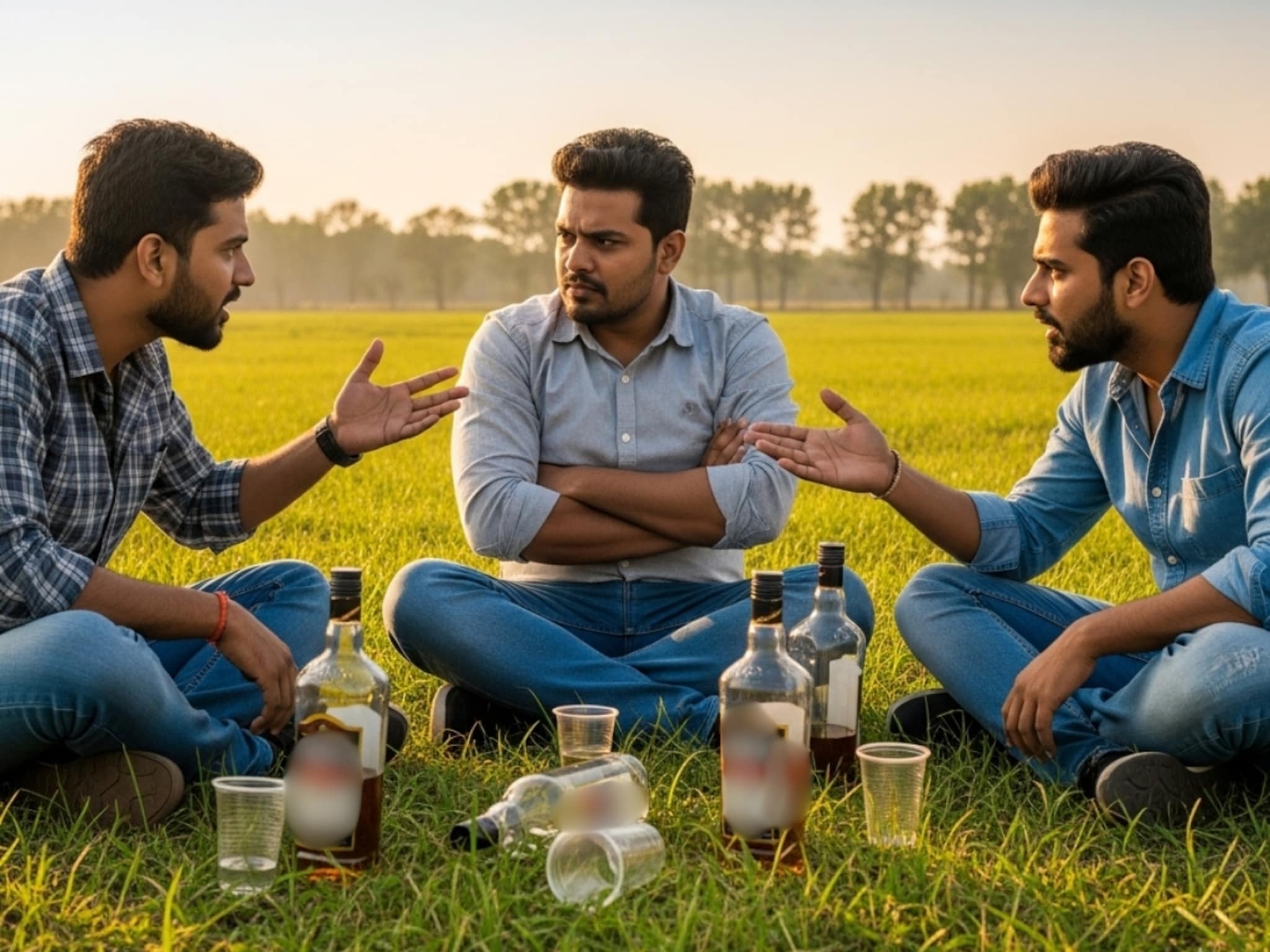 दारूची झिंग चढली अन् पेटला वाद, दोघांनी मित्रावर झाडल्या 3 गोळ्या, भरदुपारी 'त्या' शेतात नेमकं काय घडलं? 