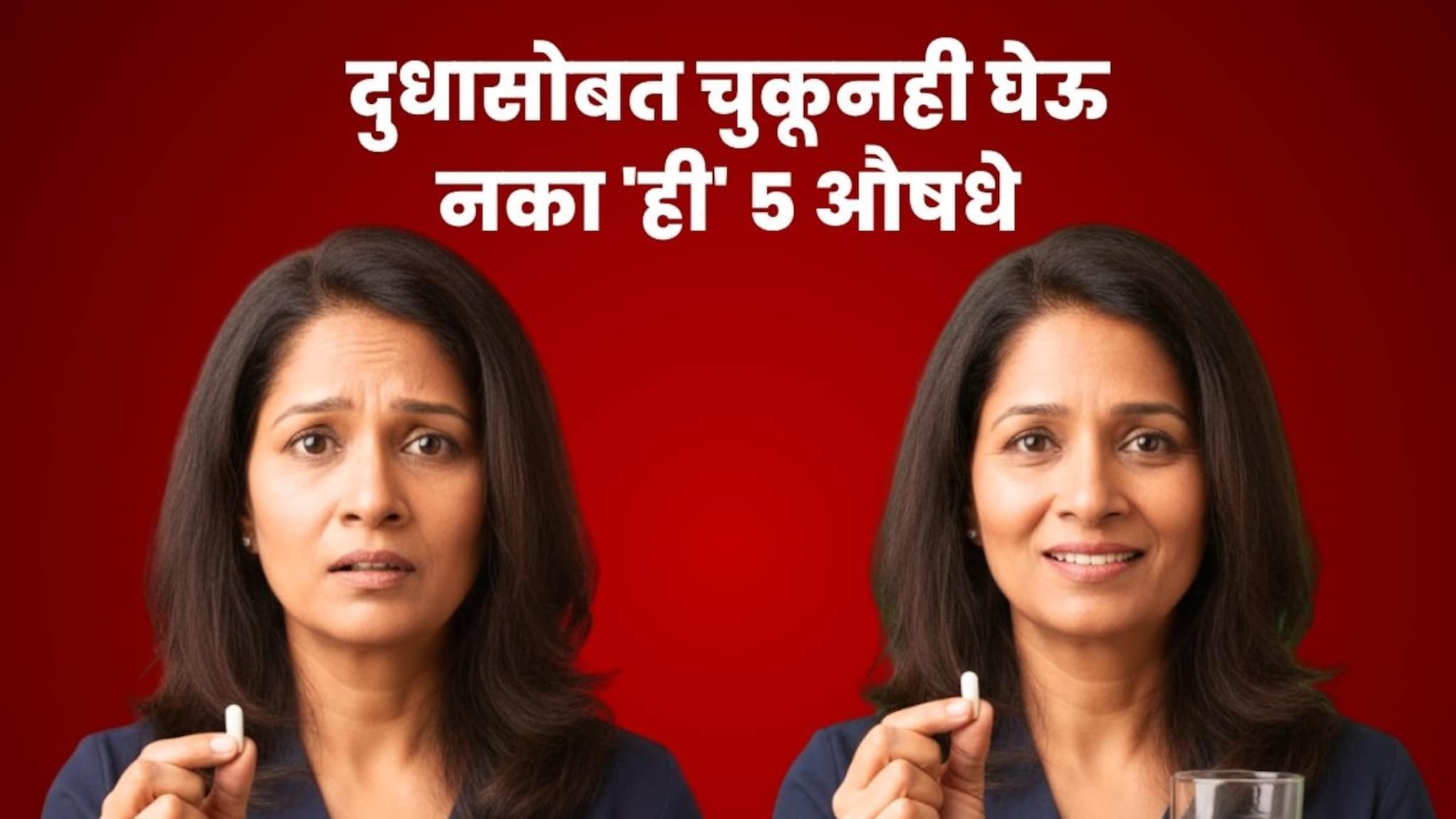 मोठी चूक करताय! दुधासोबत चुकूनही घेऊ नका 'ही' 5 औषधे, नाहीतर... डाॅक्टरांनी दिला गंभीर इशारा