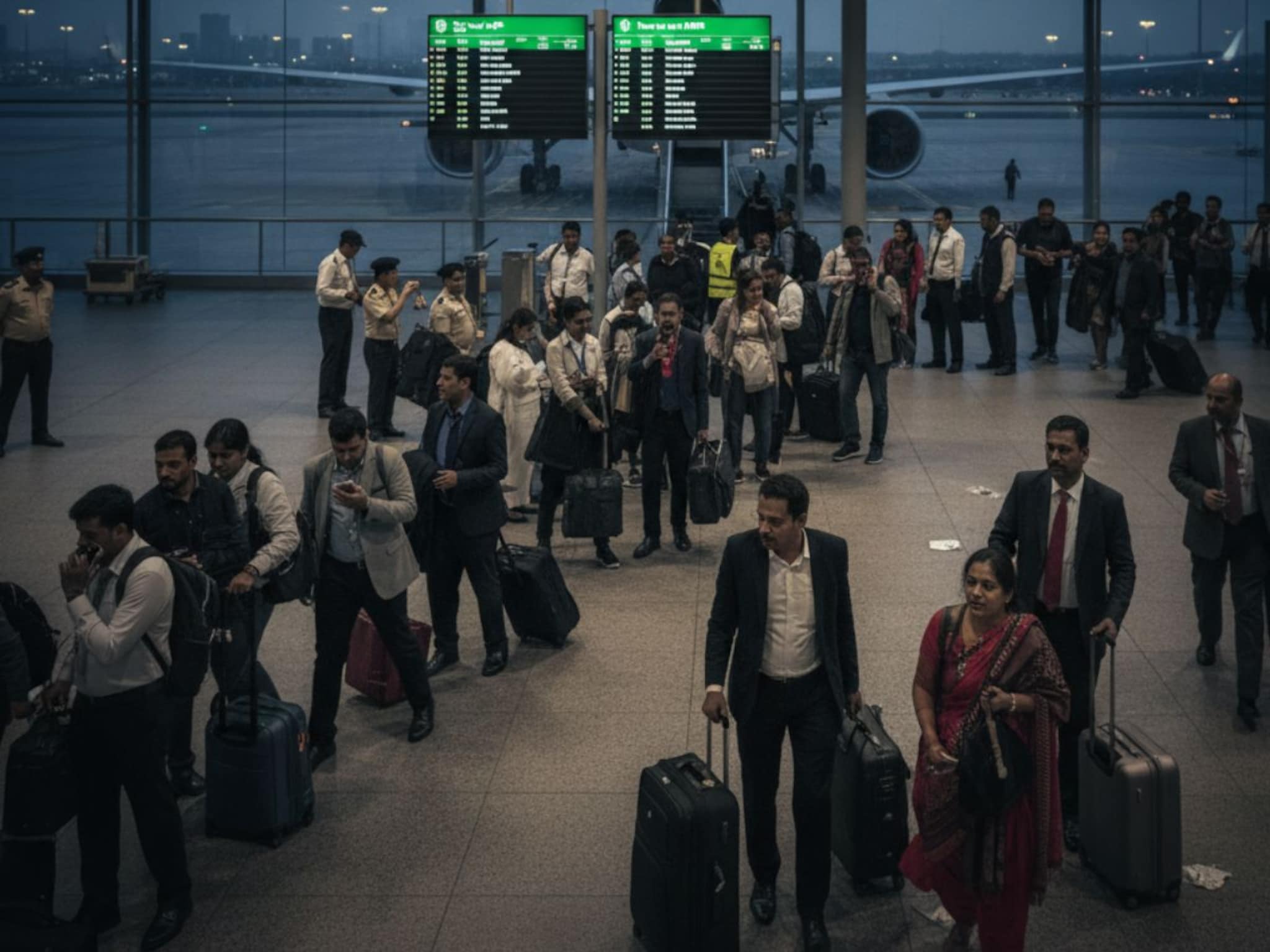 अनेकजण विमानातून उतरले, विमानतळांवर गोंधळाची स्थिती; H-1Bमुळे कर्मचाऱ्यांमध्ये भीती, टेन्शन- तिकिटांचे दर दुप्पट