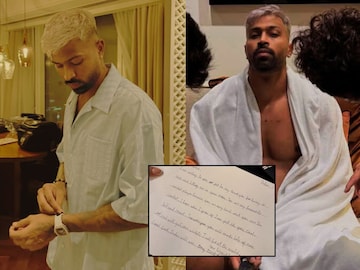Hardik Pandya in Dubai share Post with fan letter