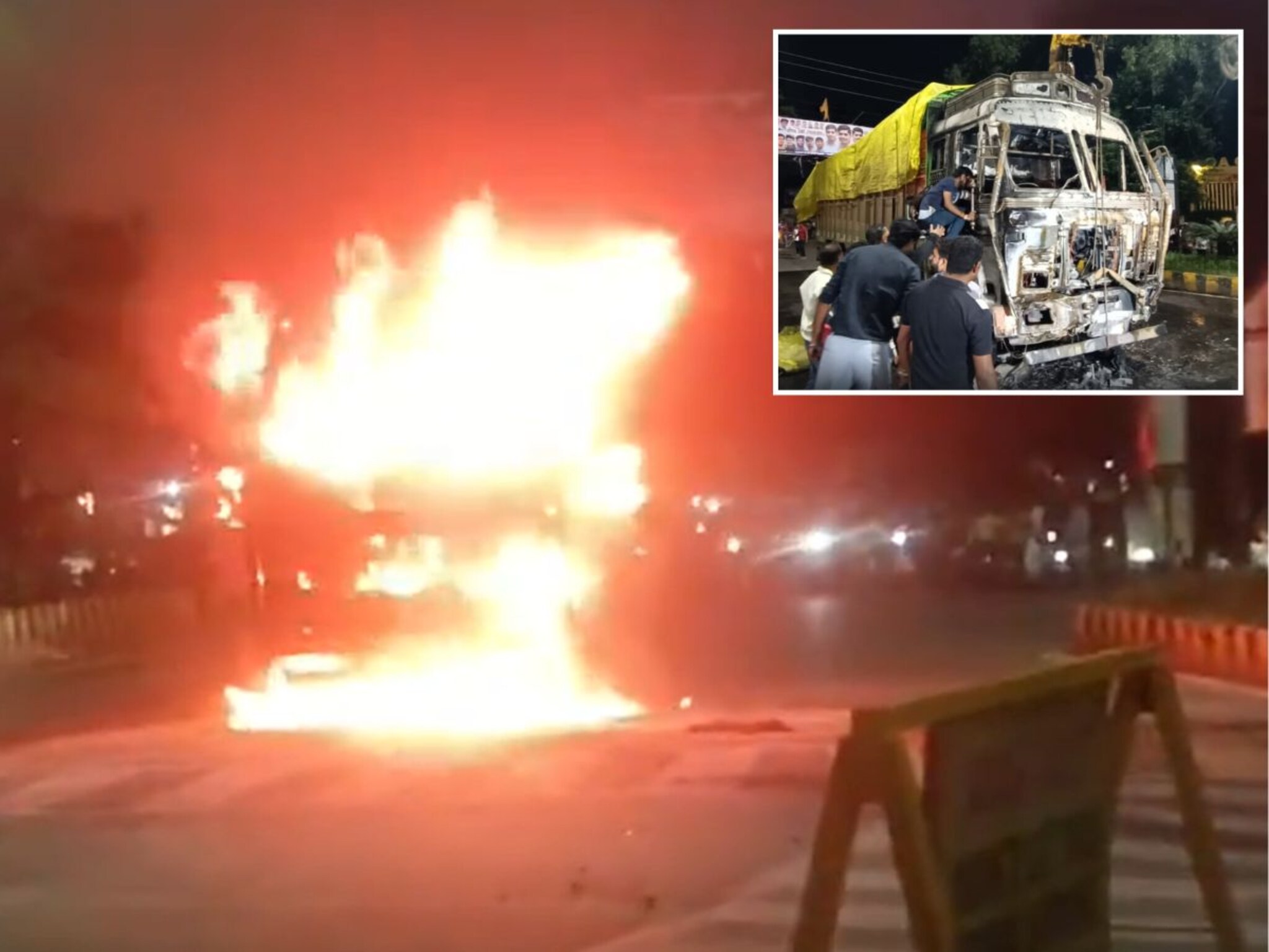 Video: इंदूरमध्ये भीषण अपघात, भरधाव ट्रकने 5 जणांना चिरडलं, संतापलेल्या लोकांनी ट्रक पेटवला; मृतांची संख्या वाढण्याची भीती