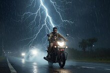 बापरे! धावत्या दुचाकीवर वीज कोसळली, 2 जणांचा जागीच मृत्यू, वर्ध्यातील घटना