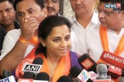 आझाद मैदानावर मराठा आंदोलकांनी सुप्रिया सुळेंच्या गाडीला घेराव, म्हणाल्या..