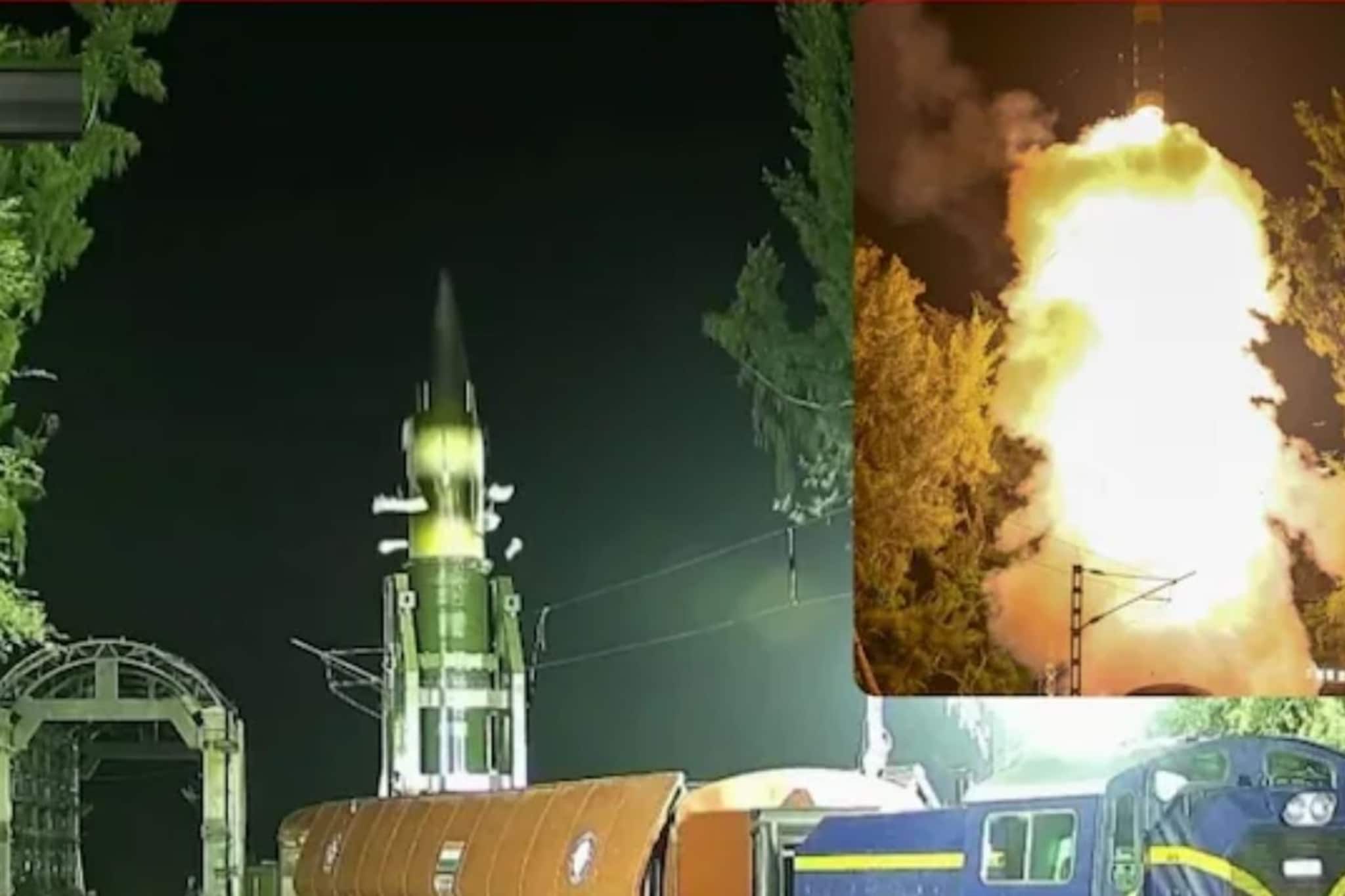 भारताने पहिल्यांदाच रेल्वेतून सोडलं क्षेपणास्त्र, अग्नी प्राइम मिसाइलचं टेस्टिंग