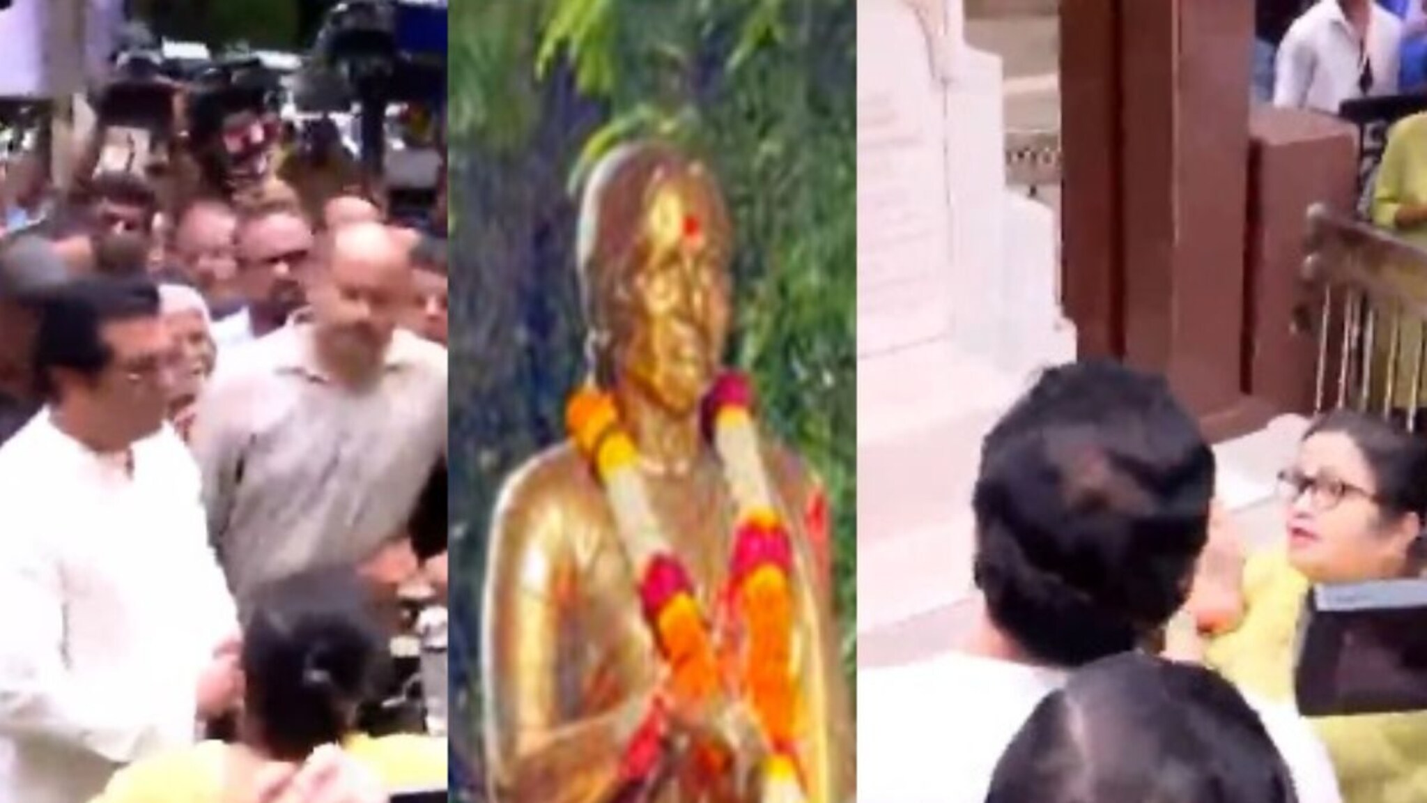 Meenatai Thackeray : मीनाताईंच्या पुतळ्याची राज ठाकरेंकडून पाहणी, पोलिसांना अल्टिमेटम, ‘आरोपीला...’