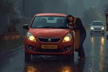 परिक्षेला निघालेल्या विद्यार्थीनीला मारूती अल्टोची धडक, तरूणी 6 ते 7 फुट उंचावर