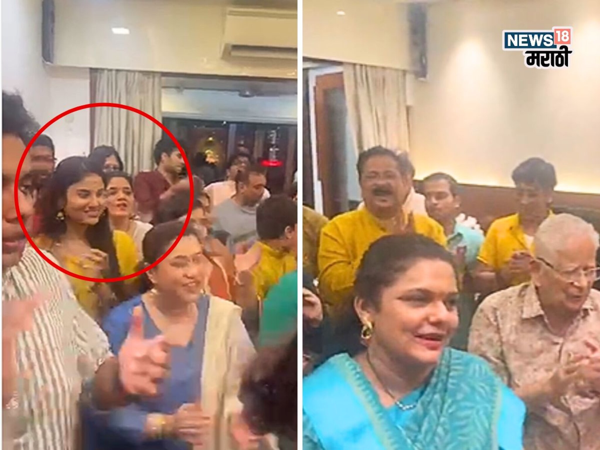 Aadesh Bandekar: 'सूनबाई गालातल्या गालात हसतायेत...' ; आदेश बांदेकरांच्या घरी बाप्पाची आरती..! VIDEO मध्ये दिसली भावी सूनेची झलक