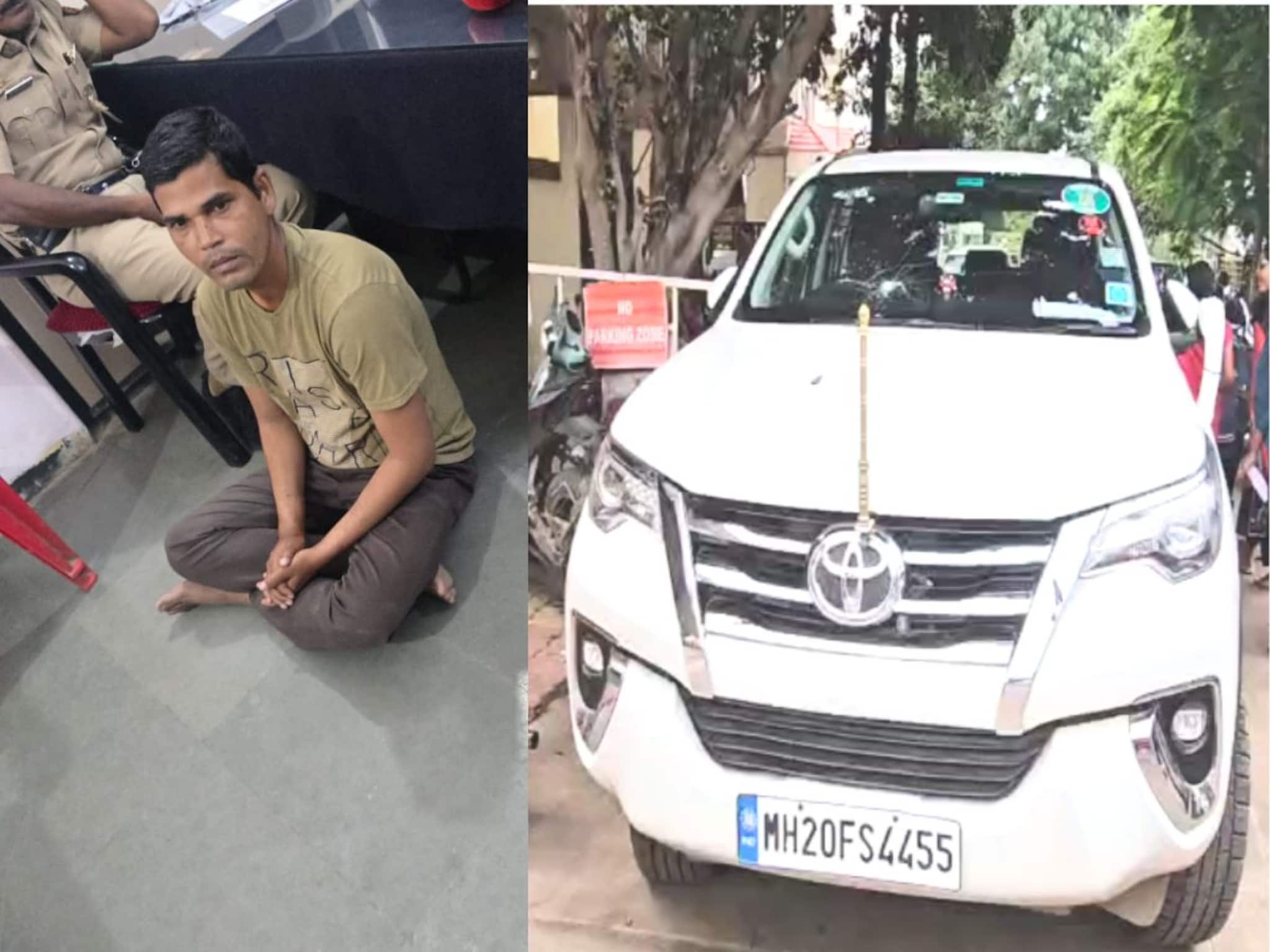 'शिकलेला असून नोकरी लागत नाही' मनोरुग्ण तरुणाची भाजप मंत्र्याच्या गाडीवर दगडफेक