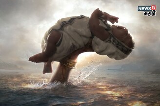 बुडालेल्या शिवगामीच्या हातात छोटा बाहुबली, VFX नाही रिअल सीन, तो चिमुकला कोण!