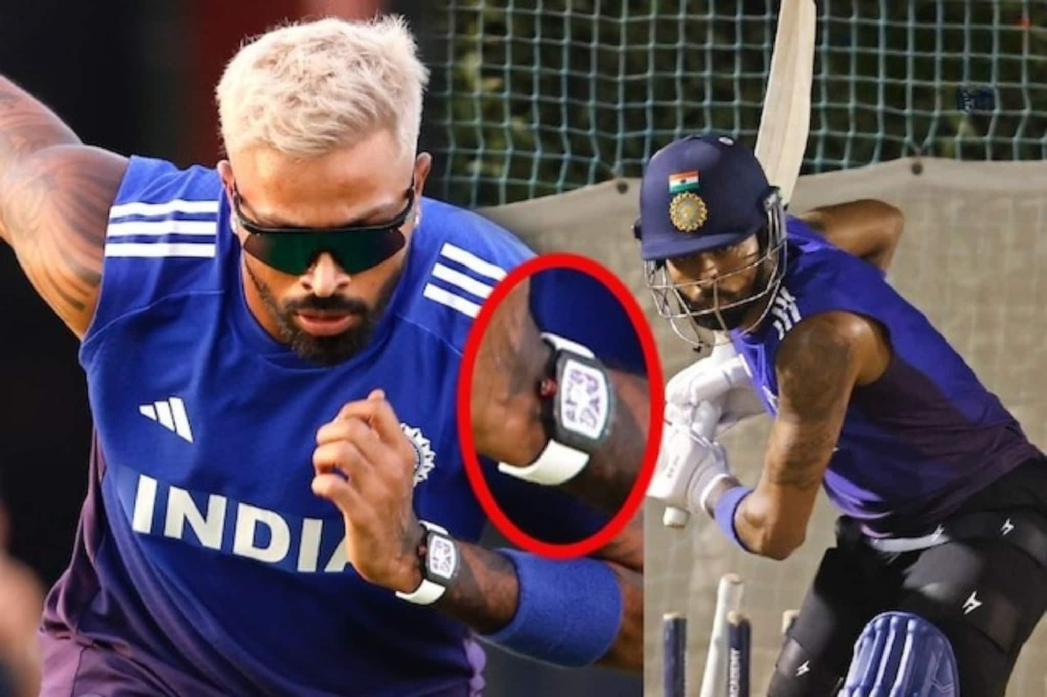 हार्दिक नेटमध्ये घालून आला घड्याळ, किंमत पाकिस्तानी टीमच्या पगारापेक्षा जास्त!