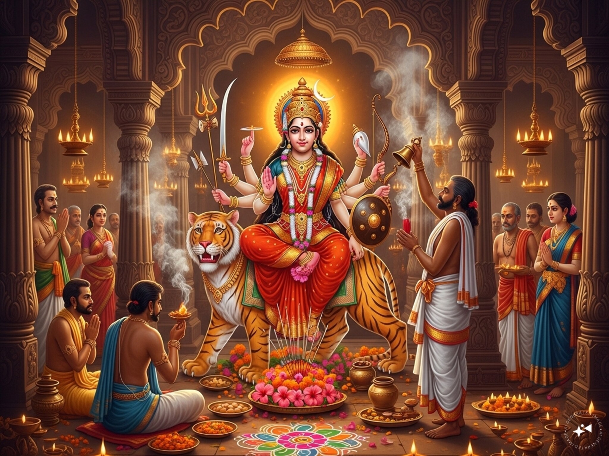 Shardiya Navratri 2025: नवरात्रीच्या तिसऱ्या दिवशी चंद्रघंटा देवीची पूजा; शुभ मुहूर्त, पूजा-विधी अशा पद्धतीनं करा