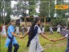 पारंपरिक गाणी आणि मुलींचं रिंगण, कोल्हापूरच्या शाळेनं जपली खास परंपरा, Video