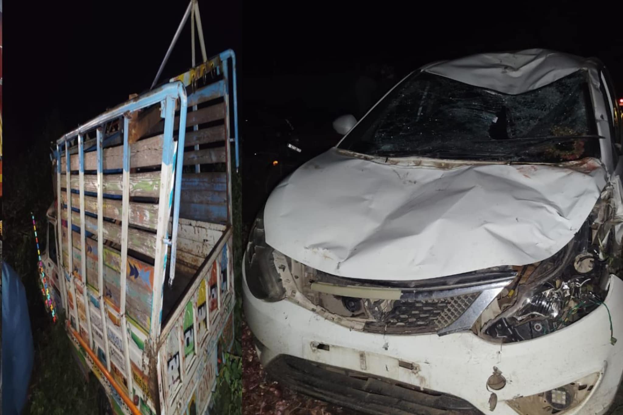 Nashik: पिकअप व्हॅन आणि टाटाच्या कारचा भीषण अपघात, 3 जणांचा जागीच मृत्यू