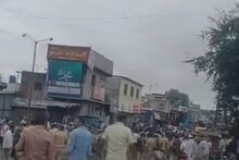 अहिल्यानगरमध्ये दोन गटात तणाव, पोलिसांचा आंदोलकांवर लाठीचार्ज