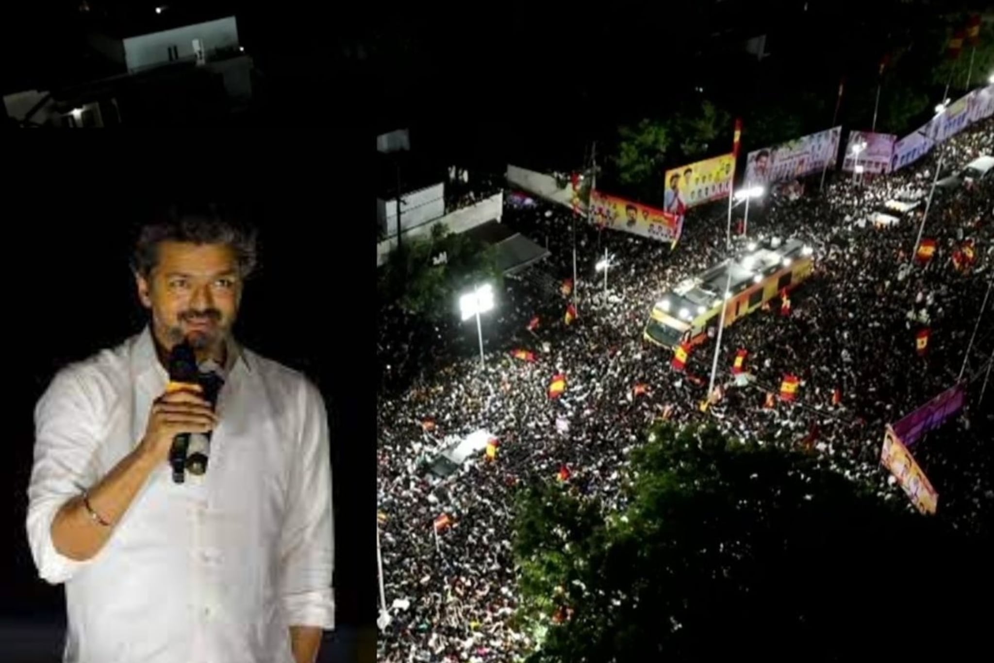 Actor Vijay Rally Stampede: भाजप आणि सत्ताधाऱ्यांना अंगावर घेणाऱ्या विजय थलापतीच्या रॅलीचे PHOTOS
