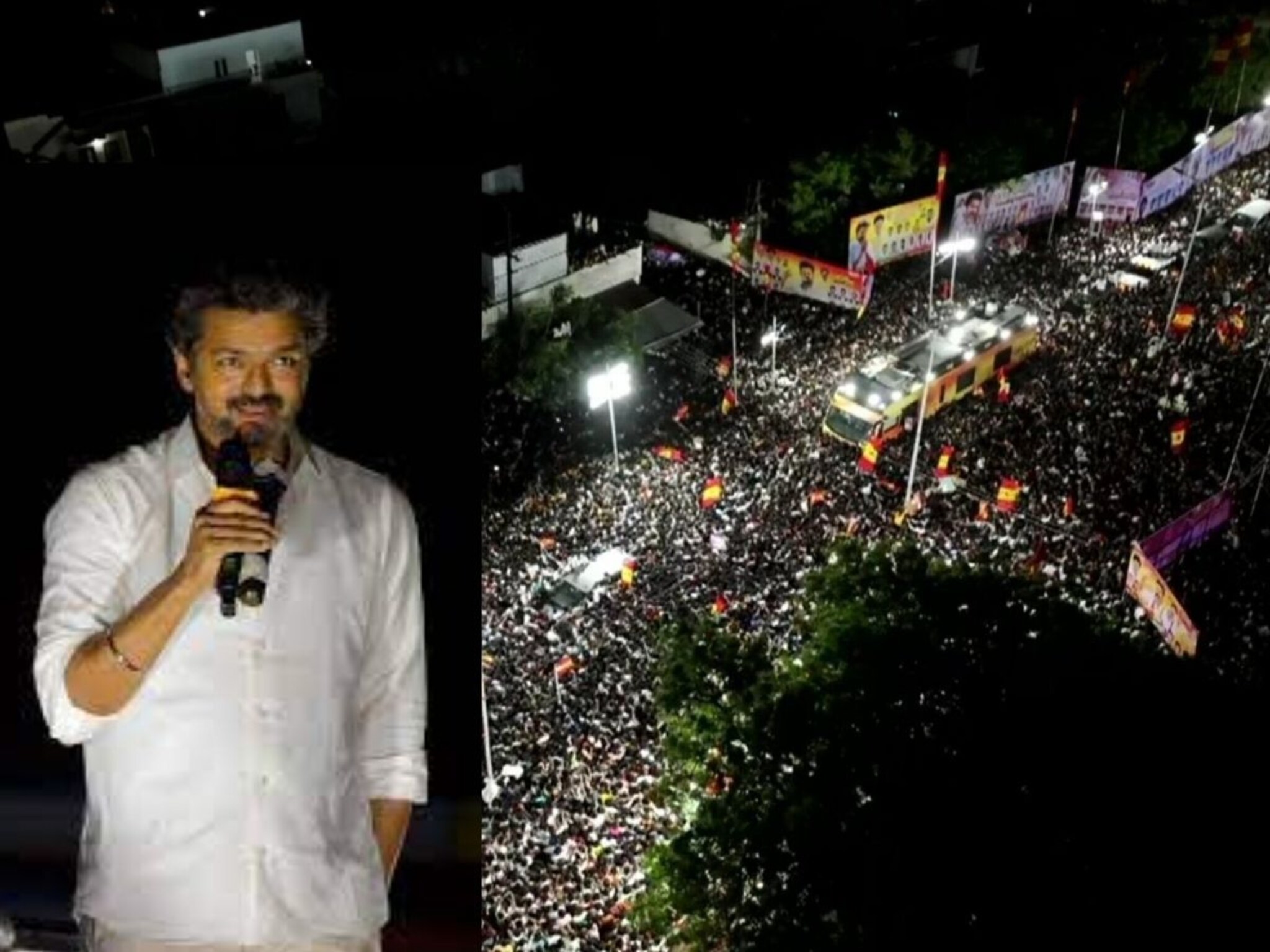 Actor Vijay Rally Stampede: भाजप आणि सत्ताधाऱ्यांना अंगावर घेणाऱ्या विजय थलापतीच्या रॅलीचे PHOTOS