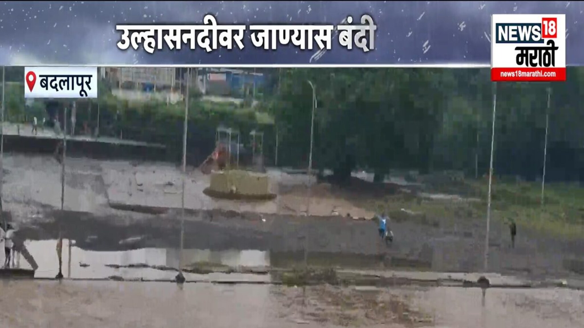 उल्हास नदीला आला पूर, तरी तरुण करताय मासेमारी, धक्कादायक VIDEO