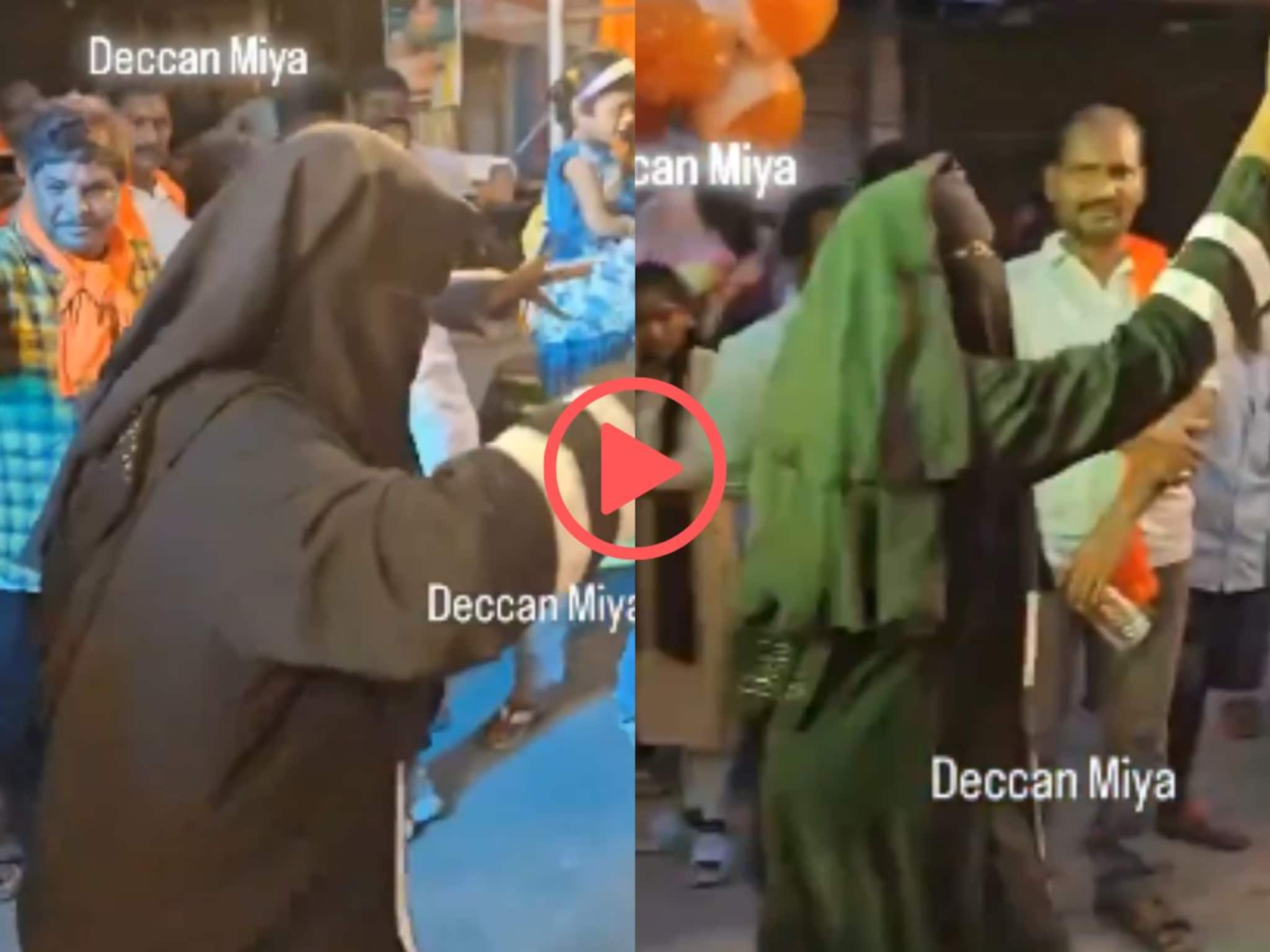 Video : गणेश विसर्जनाच्या मिरवणुकीत बुरख्यातील महिलेचा डान्स, उत्साहात नाचताना पाहून नेटिझन्स म्हणाले ‘हाच खरा भारत’