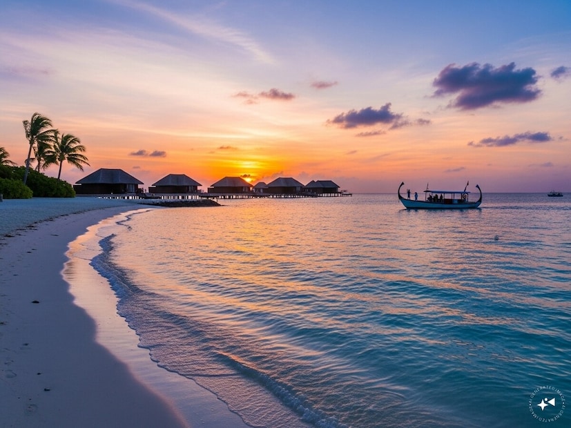 मालदीव : निळे पाणी, पांढरी वाळू आणि मावळणारा सूर्य.. मालदीवमधील प्रत्येक सूर्यास्त हा स्वर्ग आहे. अनेक रिसॉर्ट्स सूर्यास्त क्रूझ आणि समुद्रकिनाऱ्यावरील सूर्यास्ताची सोय देतात. तुम्हाला समुद्राजवळ बसून संध्याकाळच्या थंड वाऱ्यात सूर्यास्त पाहणे आवडत असेल, तर मालदीव हे एक उत्तम ठिकाण आहे.