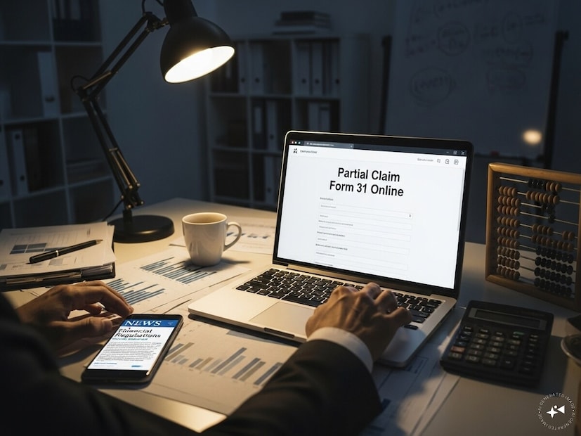 पार्शियल क्लेम फॉर्म 31 ऑनलाइन - तुम्ही नेहमीप्रमाणे तुमचा आवश्यक आगाऊ रक्कम काढू शकता आणि नियमांनुसार, खात्यात किमान 25% बॅलेन्स ठेवाल पाहिजे. म्हणजे अंदाजे 75% पर्यंत पैसे काढणे शक्य आहे.
