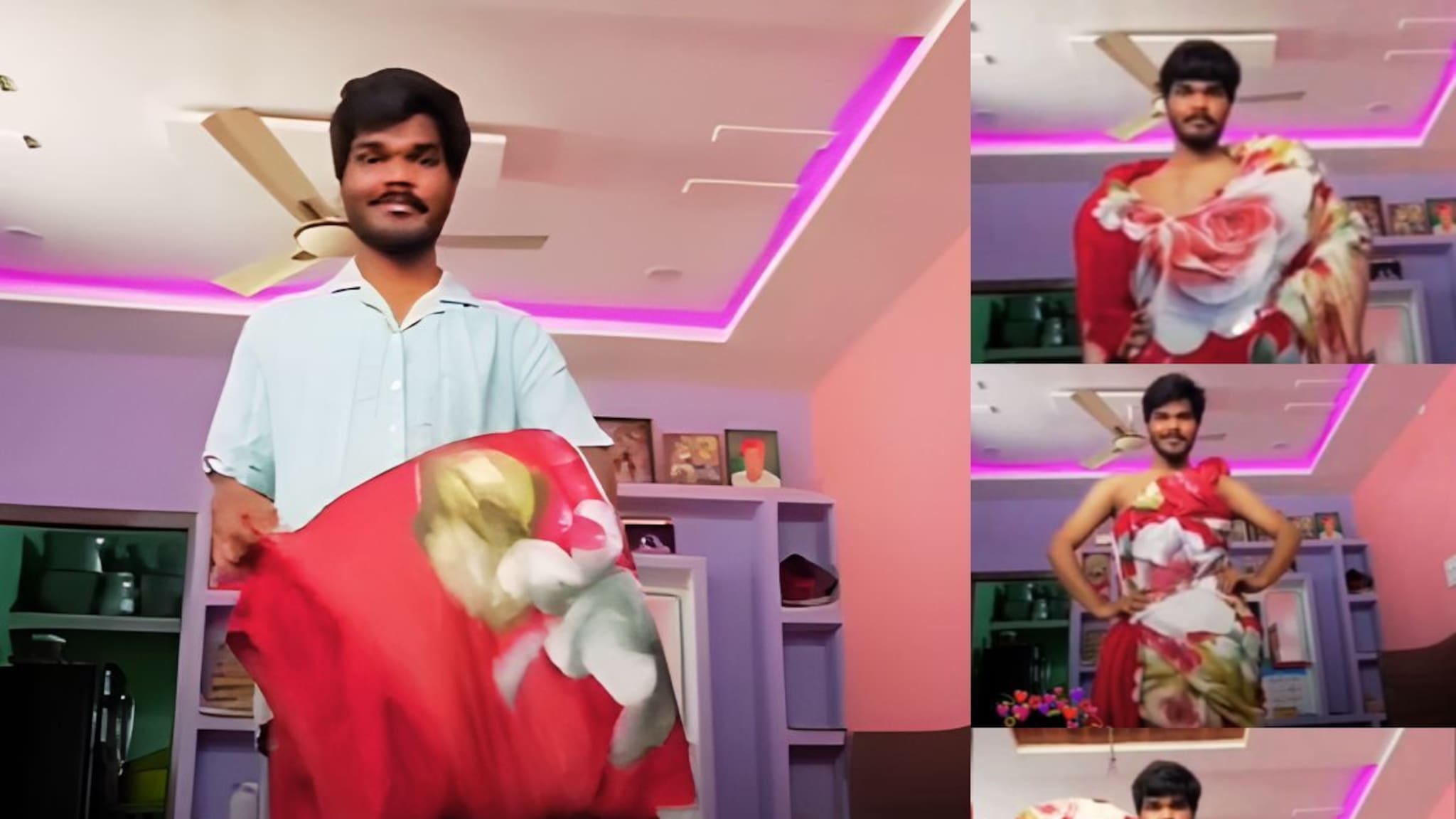 पठ्ठ्याने न कापता, न शिवता फक्त एका बेडशीटपासून बनवले 99 ड्रेस; बडे बडे फॅशन डिझाइनरही फेल