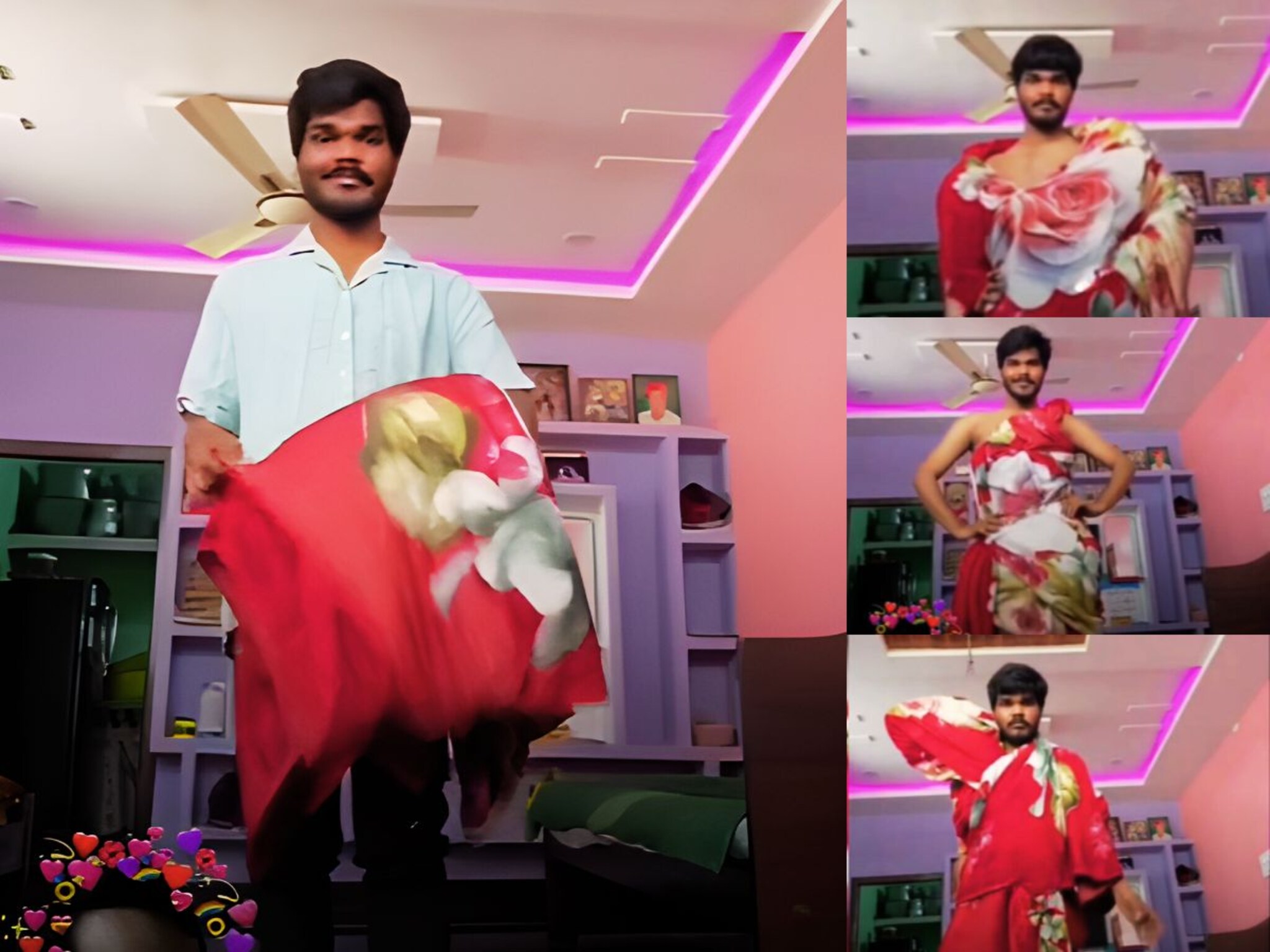 पठ्ठ्याने न कापता, न शिवता फक्त एका बेडशीटपासून बनवले 99 ड्रेस; बडे बडे फॅशन डिझाइनरही फेल