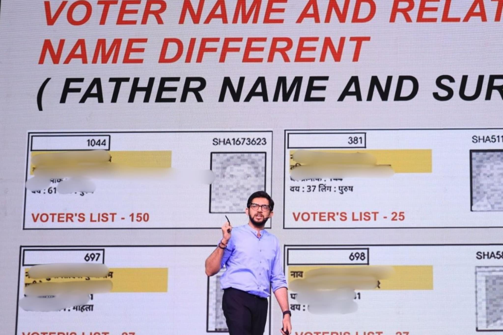 वरळीच्या एका खोलीत ३८ मतदार, आदित्य ठाकरेंचे आरोप, निवडणूक आयोगाचे आदेश