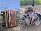 मुंबई - पुणे महामार्गावर तीन वाहनांचा विचित्र अपघात; एकाच मृत्यू, वाहतूक ठप्प