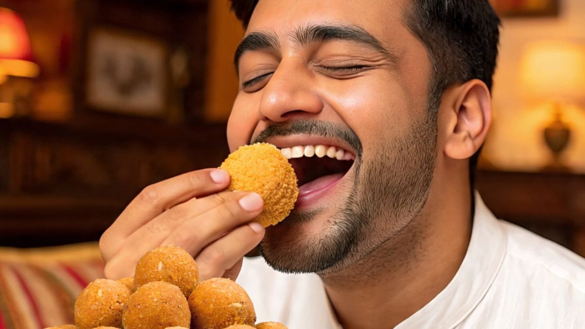 Diwali Faral Besan Laddu : बेसनचा लाडू खाताना टाळूला चिकटू नये म्हणून काय करायचं?