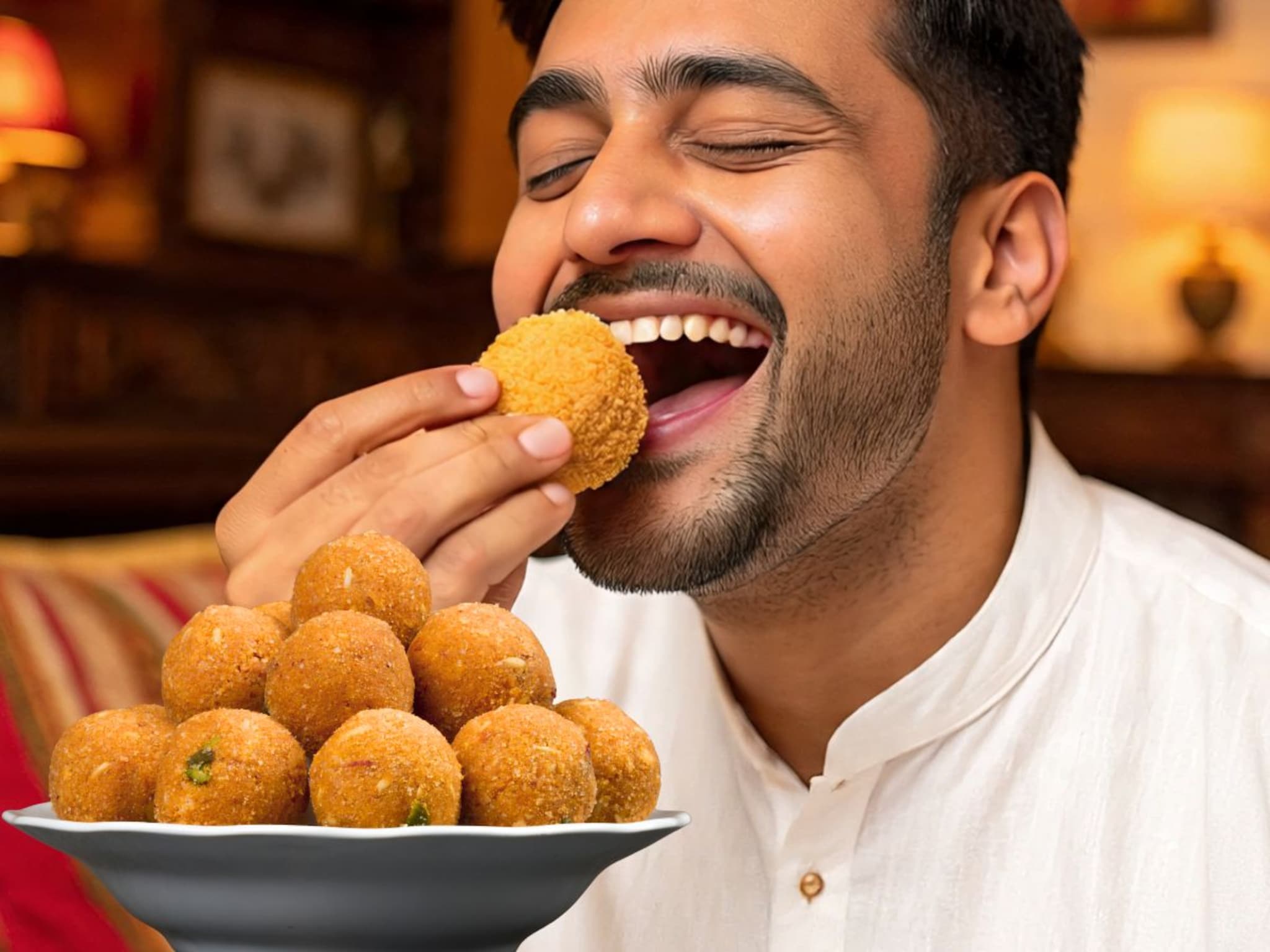Diwali Faral Besan Laddu : बेसनचा लाडू खाताना टाळूला चिकटू नये म्हणून काय करायचं?