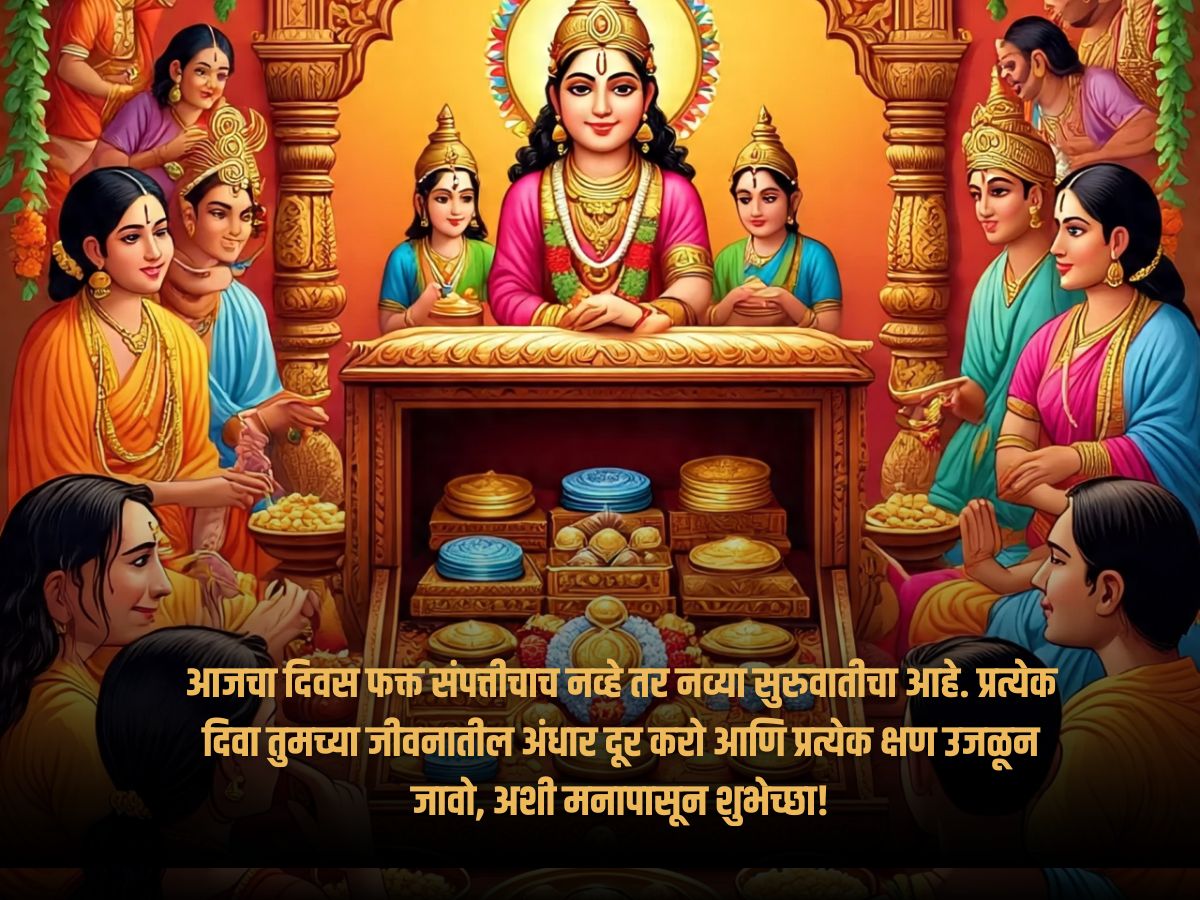 धनत्रयोदशी शुभेच्छा, धनत्रयोदशी संदेश, धनत्रयोदशी स्टेटस मराठी, धनत्रयोदशी शुभेच्छा मराठीमध्ये, दिवाळीच्या शुभेच्छा मराठी, धनत्रयोदशी कोट्स मराठी, दोन ओळींच्या शुभेच्छा, भावनिक शुभेच्छा मराठी, धनत्रयोदशी सण २०२५,