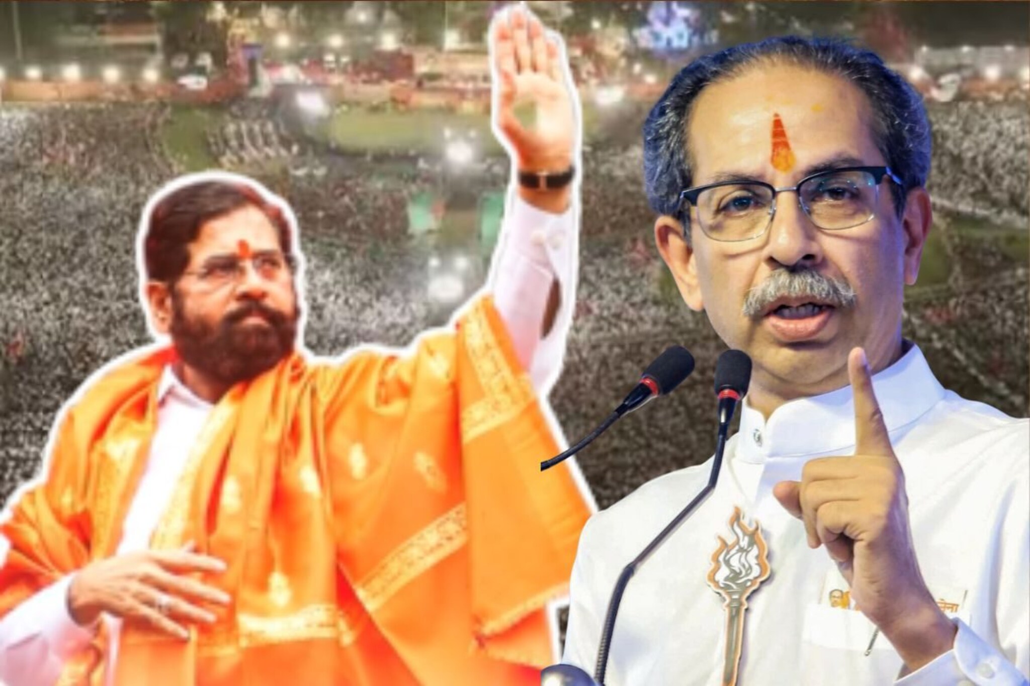 उद्धव ठाकरेंनी शिंदेंच्या मेळाव्याचा टीजर पाहिला, 'भगव्या शाली'वरून जोरदार हल्ला