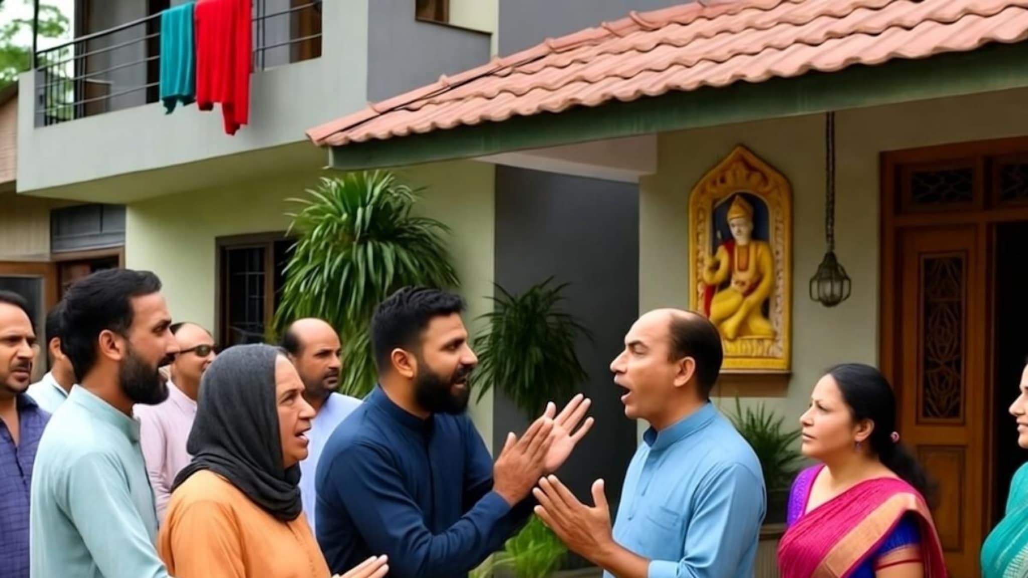 दादागिरी करतोय! शेजाऱ्याविरोधात तक्रार; कथित आरोपीला पाहून अधिकाऱ्यांनीही डोक्याला लावला हात