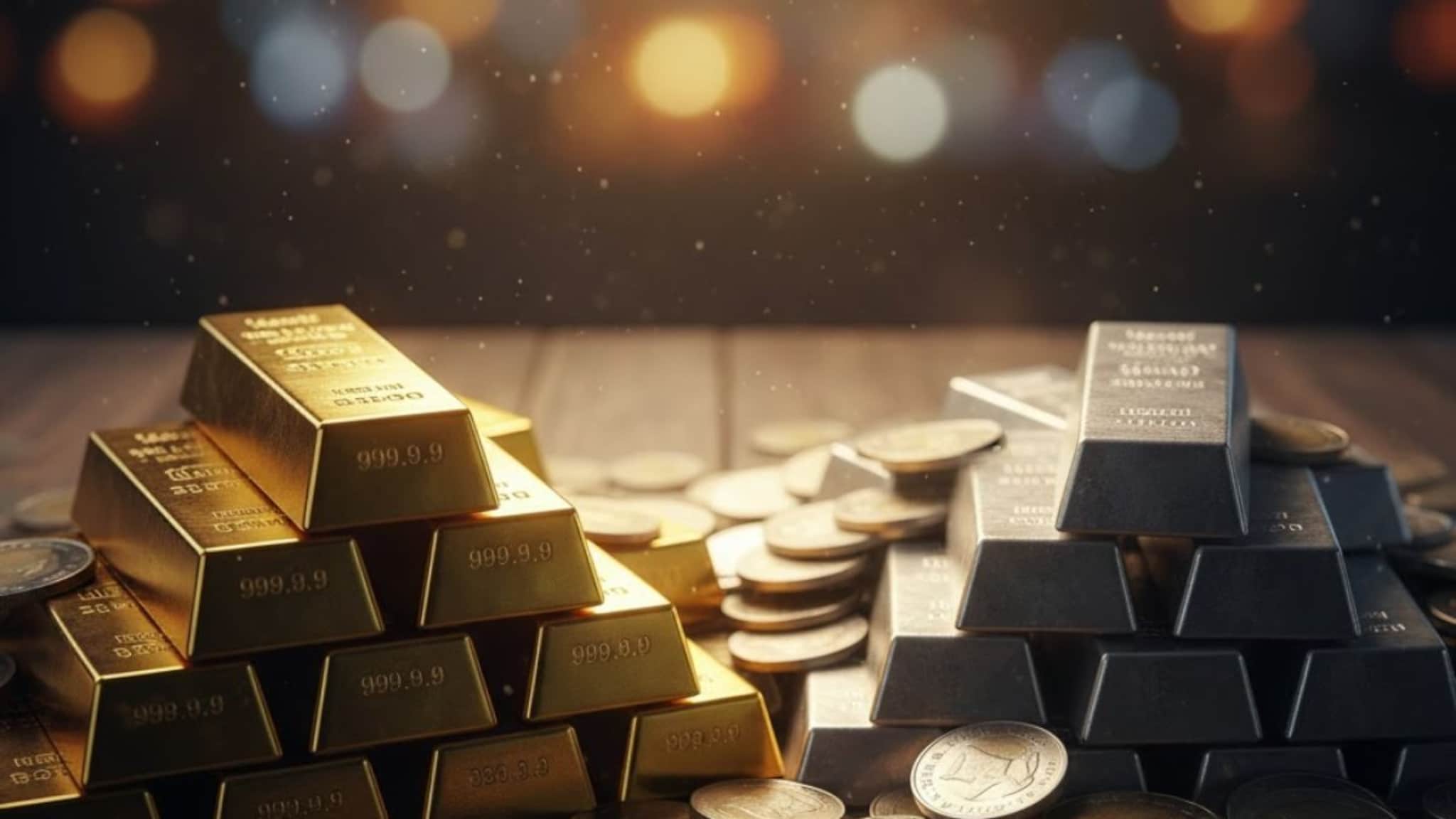 Gold Silver Price News : सोन्याच्या दरात घसरण, चांदीचेही भाव आपटले,  किती रुपयांनी स्वस्त झालं?