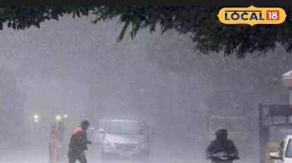 नवी मुंबई ठाण्यात रेन स्ट्राईक ; मुसळधार पावसाने मॅच थांबवली हवामान विभागाचा 3 द