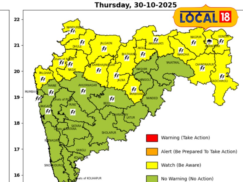 महाराष्ट्रातील हवामानात पुन्हा मोठे बदल जाणवत आहेत. गेल्या काही दिवसांपासून कोसळणाऱ्या पावसाचा जोर ओसरण्याची चिन्हे आहेत. मराठवाड्यात देखील अशीच काहीशी स्थिती असली तरी आज पुन्हा पावसाची शक्यता आहे. हवामान विभागाने 3 जिल्ह्यांना यलो अलर्ट जारी केला आहे. 