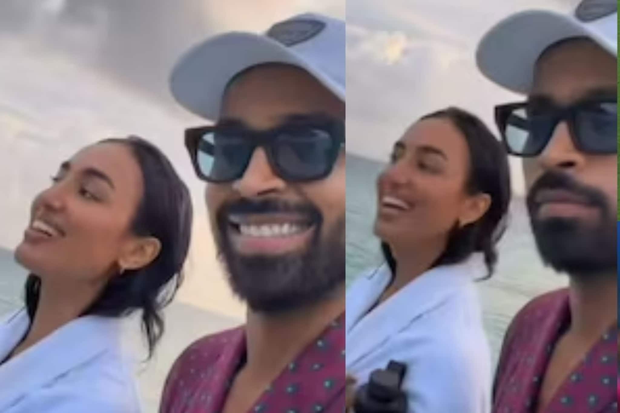 आधी एअरपोर्टवर नंतर थेट बीचवर स्पॉट झाले हार्दिक माहिका, वाढदिवसाचा VIDEO VIRAL