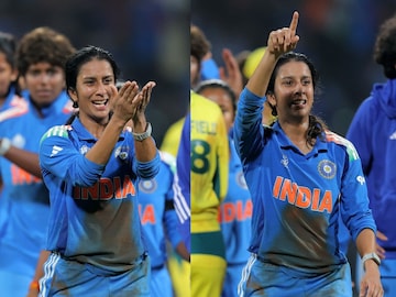 बॅटिंग करताना कुणाशी बोलत होती जेमिमा? विजयी शतकानंतर कुणाला दिला फ्लाईंग किस बॅटिंग करताना कुणाशी बोलत होती जेमिमा? विजयी शतकानंतर कुणाला दिला फ्लाईंग किस