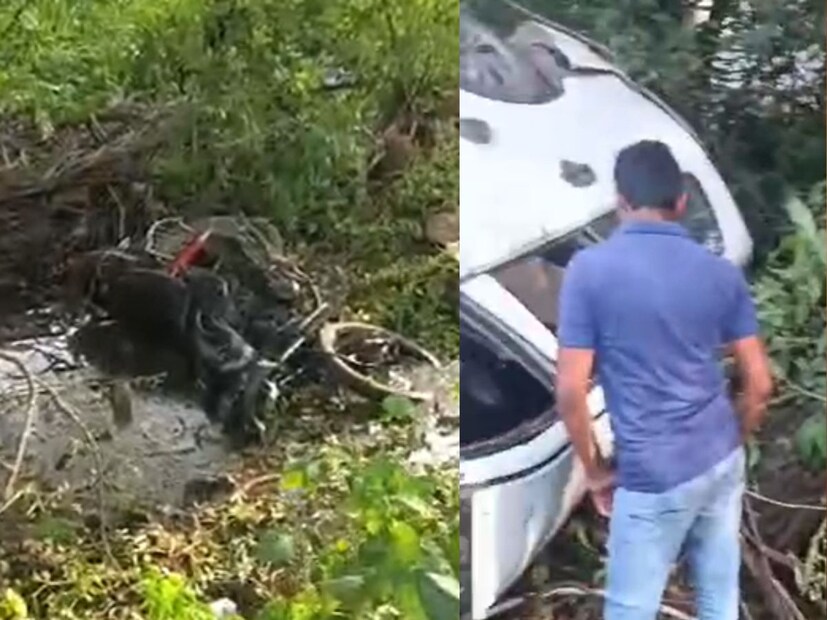 अपघातात मोटारसायकलवरील तीन जणांचा जागीच  मृत्यू झाला. या घटनेने करमाळा तालुक्यावर शोककळा पसरली आहे.