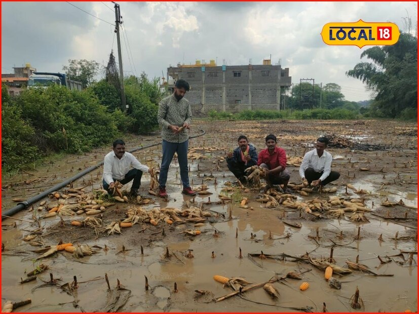 गेल्या महिन्यात अतिवृष्टी जोरदार पावसाने अक्षरशः झोडपून काढलेल्या तालुक्यातील शेतकऱ्यांत चिंतेचे वातावरण पसरले आहे. सोमवारी अवकाळी पावसाने हजेरी लावली. अचानक आलेल्या पावसाने शेतकऱ्यांसह नागरिकांची तारांबळ उडाली. या अचानक आलेल्या पावसाने पिकाचे मोठे नुकसान झाले.