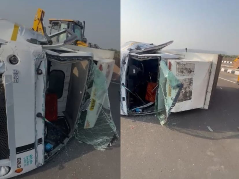 नवी मुंबईतून एक धक्कादायक घटना समोर आली आहे. या घटनेत नवी मुंबईच्या आंतरराष्ट्रीय विमानतळावर पहिलाच अपघात घडल्याची घटना घडली आहे. हा अपघात खूपच भंयकर होता.