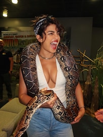 Priyanka Chopra : प्रियंका चोप्राचं सर्पप्रेम, निक जोनस कोमात PHOTOS Priyanka Chopra : प्रियंका चोप्राचं सर्पप्रेम, निक जोनस कोमात PHOTOS