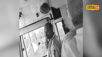 एक हात स्टेअरिंगवर दुसरा फोनवर, प्रवाशांच्या जीवाशी खेळ, एसटी चालकाचा थरारक VIDEO