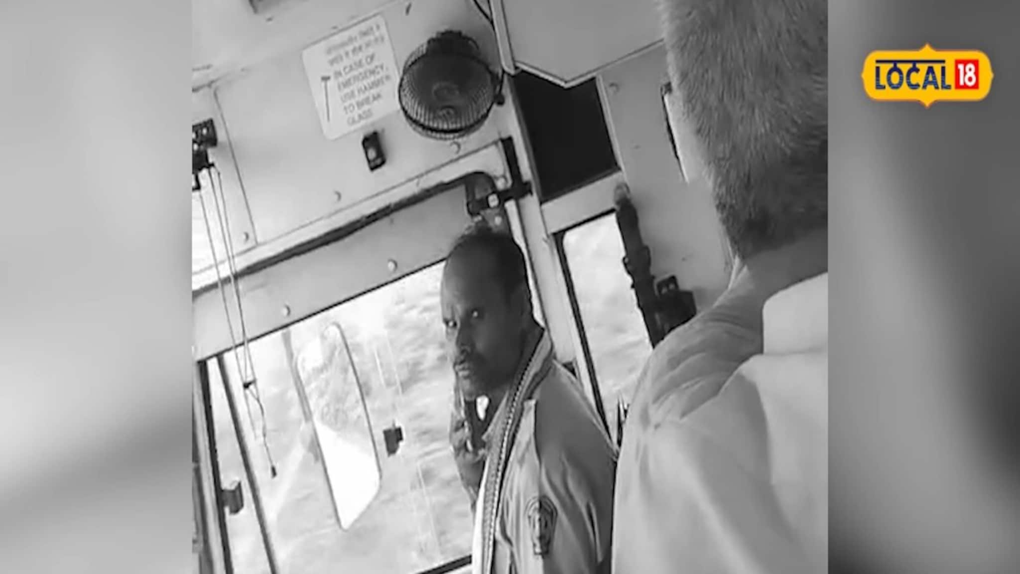 एक हात स्टेअरिंगवर दुसरा फोनवर, प्रवाशांच्या जीवाशी खेळ, एसटी चालकाचा थरारक VIDEO